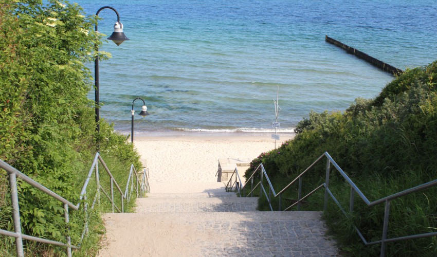 Treppe zum Strand