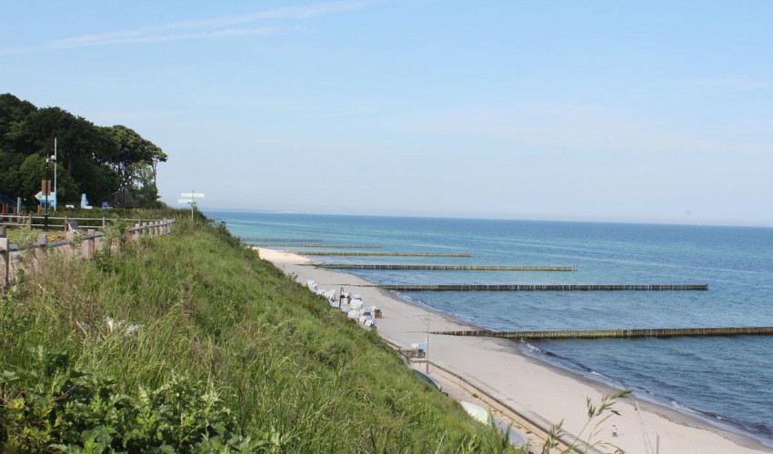 Naturstrand in Richtung Börgerende