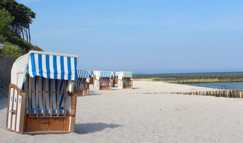 Badestrand mit Strandkorbvermietung