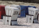 Strandkörbe am Badestrand