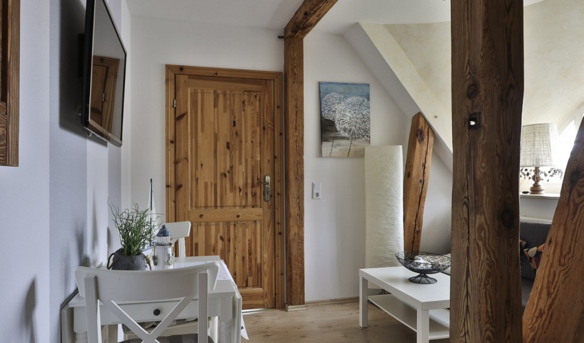 Blick zum Schlafzimmer