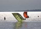 Kitesurfer auf dem Salzhaff