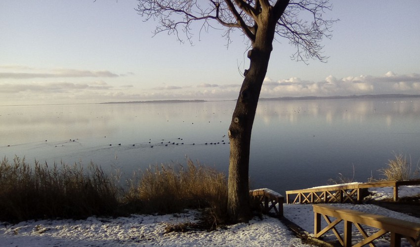 das Salzhaff im Winter